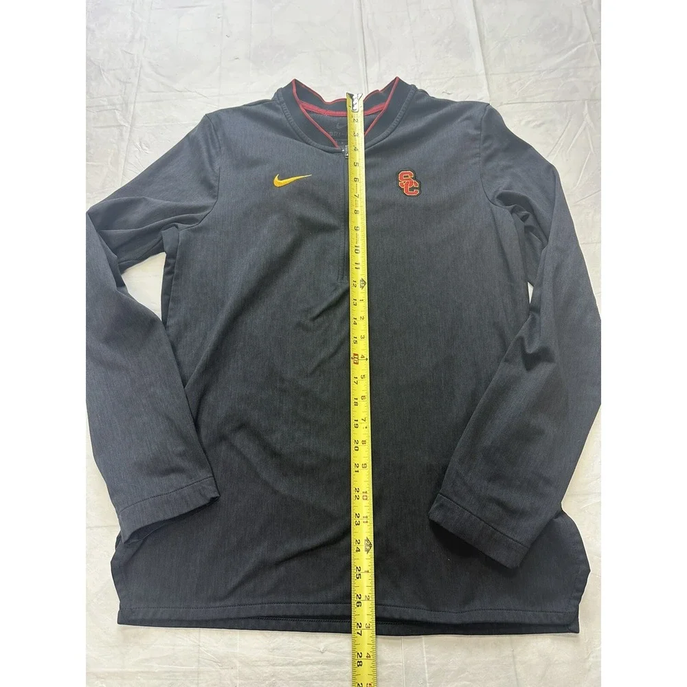 University Southern California USC Black Nike Dri-fit Pullover Quarter Zip Small